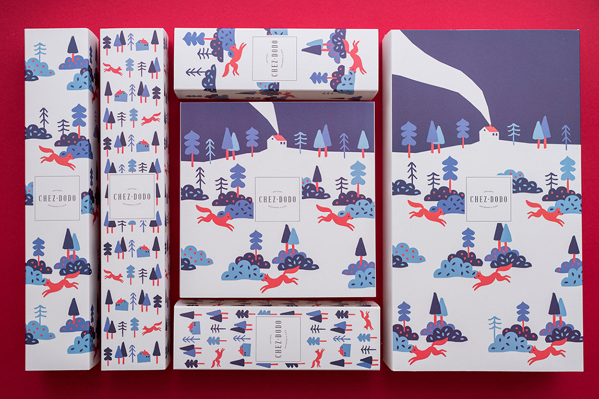 Chez甜點品牌圣誕IP形象設計