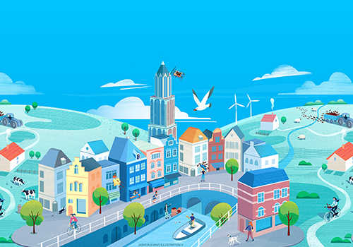 特色風景插畫形象設計欣賞