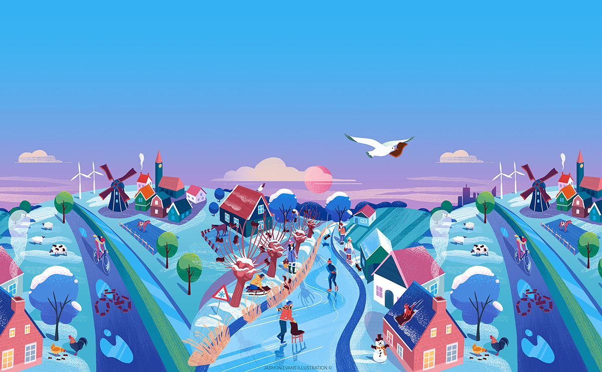 特色風景插畫形象設計欣賞