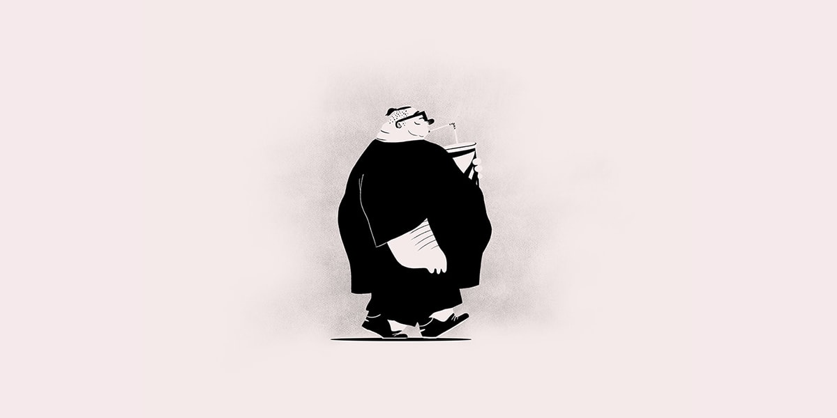 黑白漫畫原創滑稽角色欣賞