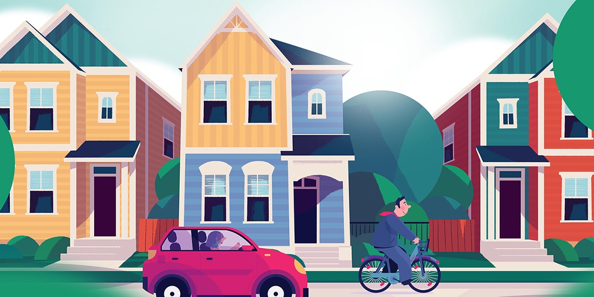 安全騎車的創意性插圖設計欣賞